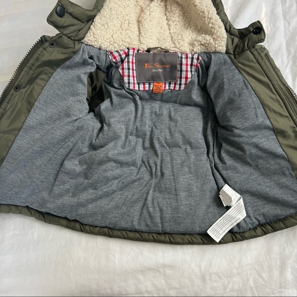 Ben Sherman Boys Winter Coat, Olive Green, Size 12 Months - Picture 3 of 7